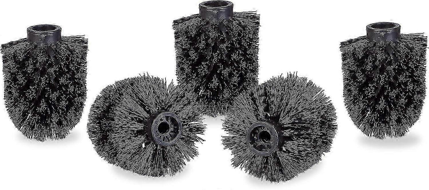 Toilet Brush Head In A Set Of 5, Loose Toilet Brushes 9.5 Mm Thread, Replacement Brush Head Diameter 9 X 7 Cm-Good