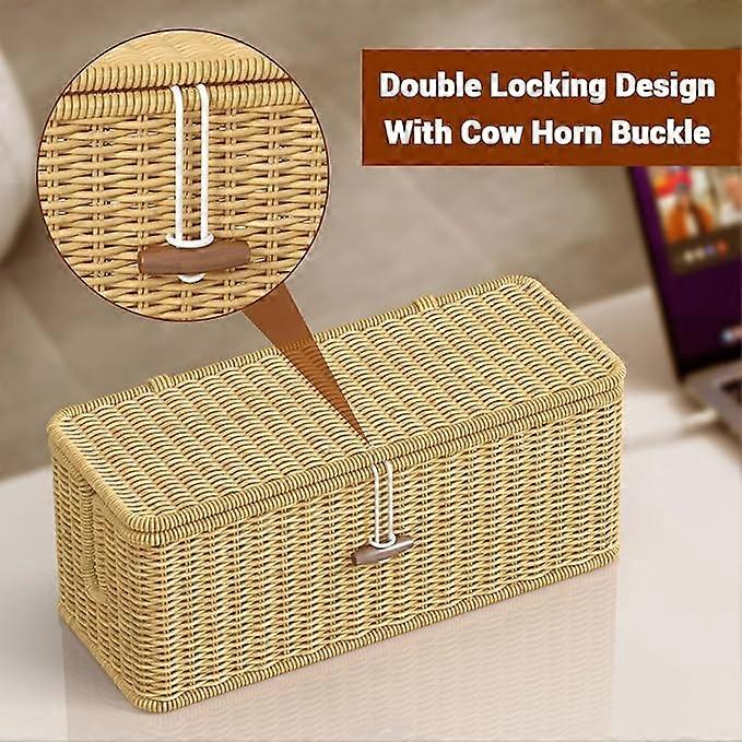 Under the table TV cable organizer, storage box