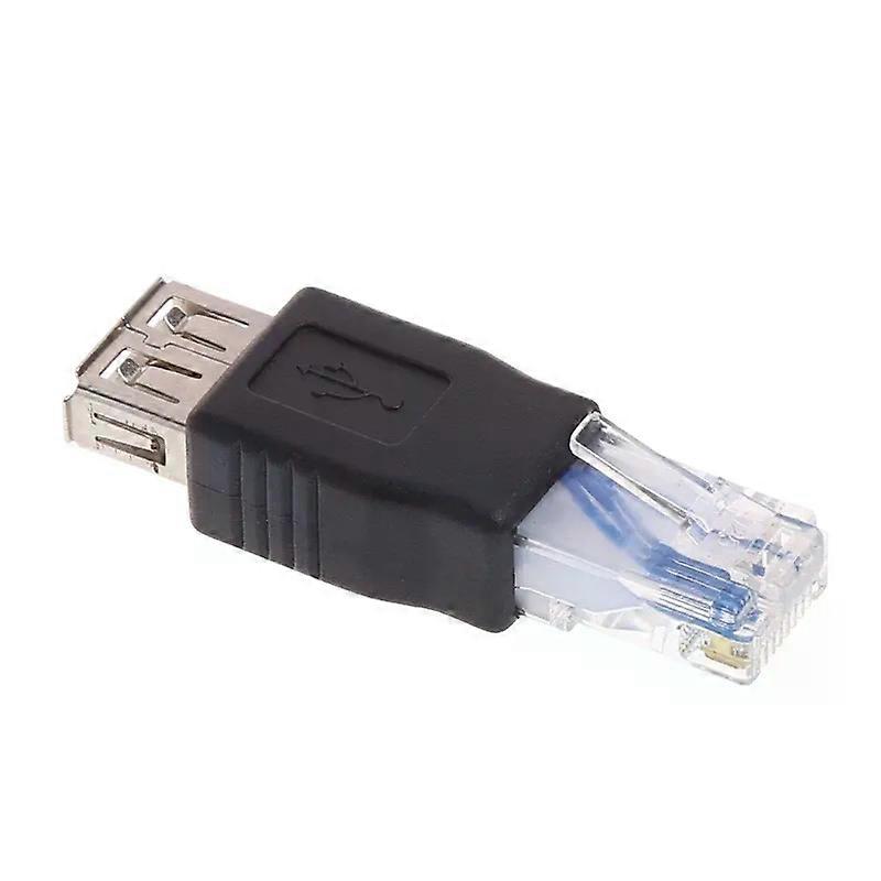 1/2PCS Ethernet to USB Adapter RJ45 Ethernet Male to USB Female Converter 10Mb/100Mbs Network Connector for Laptops Computers