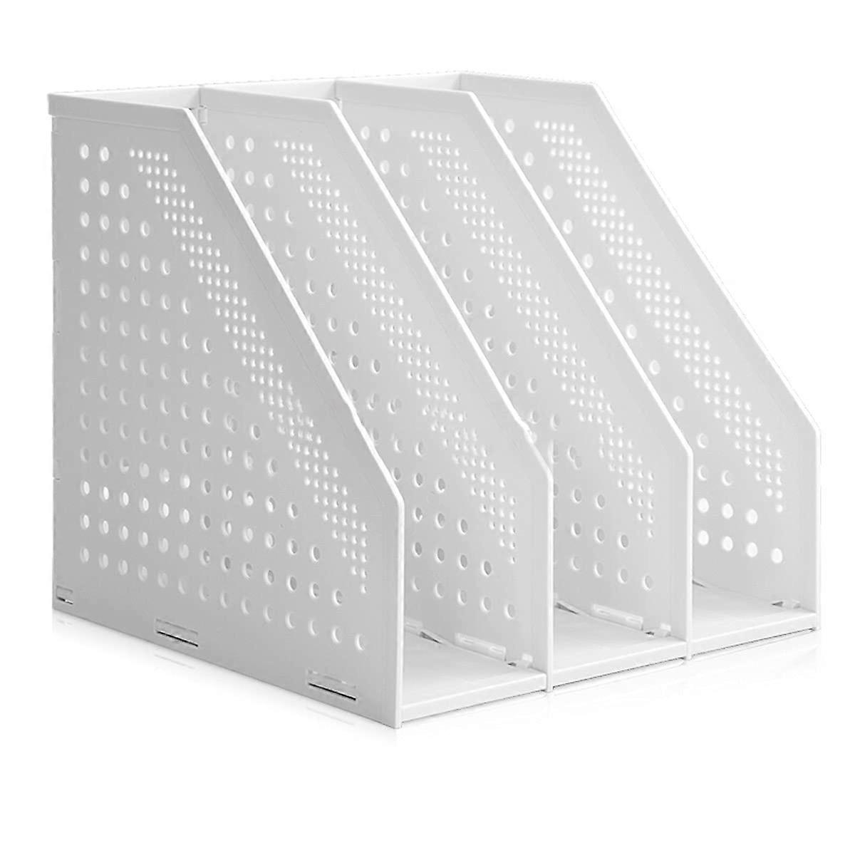 Plastic Hollow Foldable Organizer Files Cabinet Shelf Frames Dividers Rack