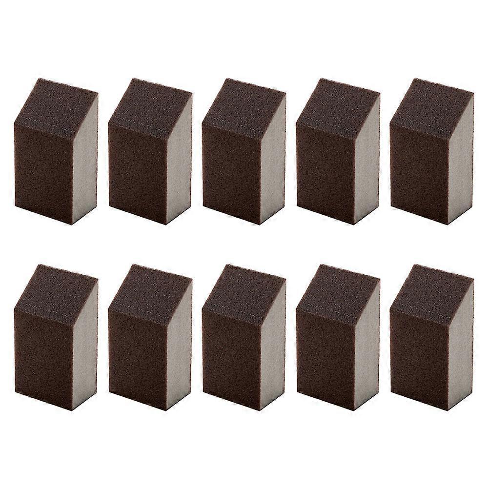 a refined and professional product description based on the title you provided:
**10pcs Portable Cleaning Brush Set – Durable Emery Sponges for