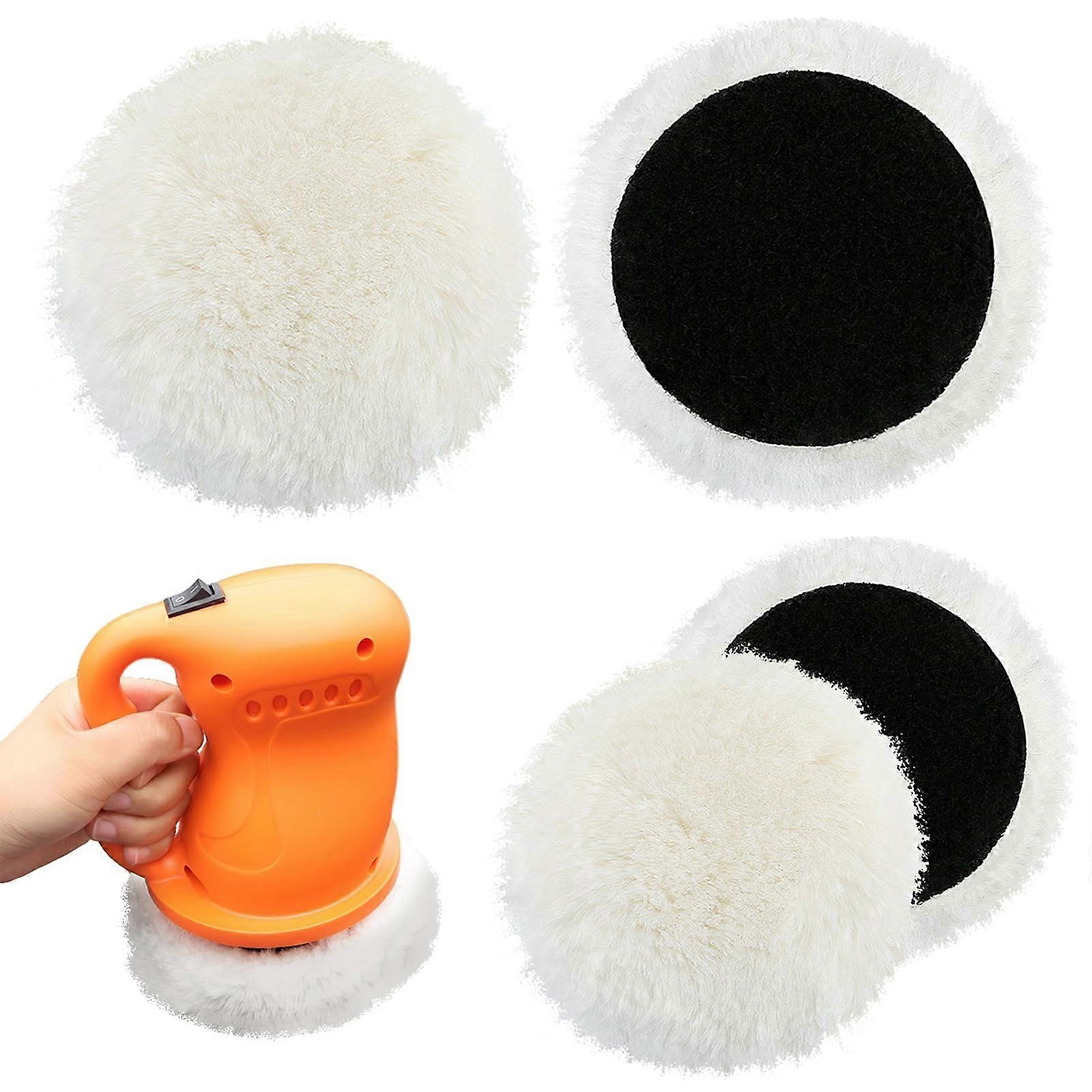 125mm Polishing Pad Set Compatible with Bosch Orbital Sander, Ideal for Scratch and Rust Removal on Cars and Cork Floors