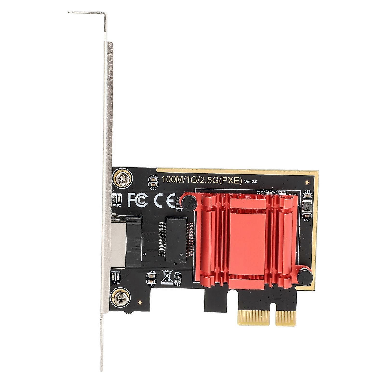 2.5G Gigabit PCI Express Ethernet Network Card 10/100/1000/25000 Mbps RJ45 Adapter