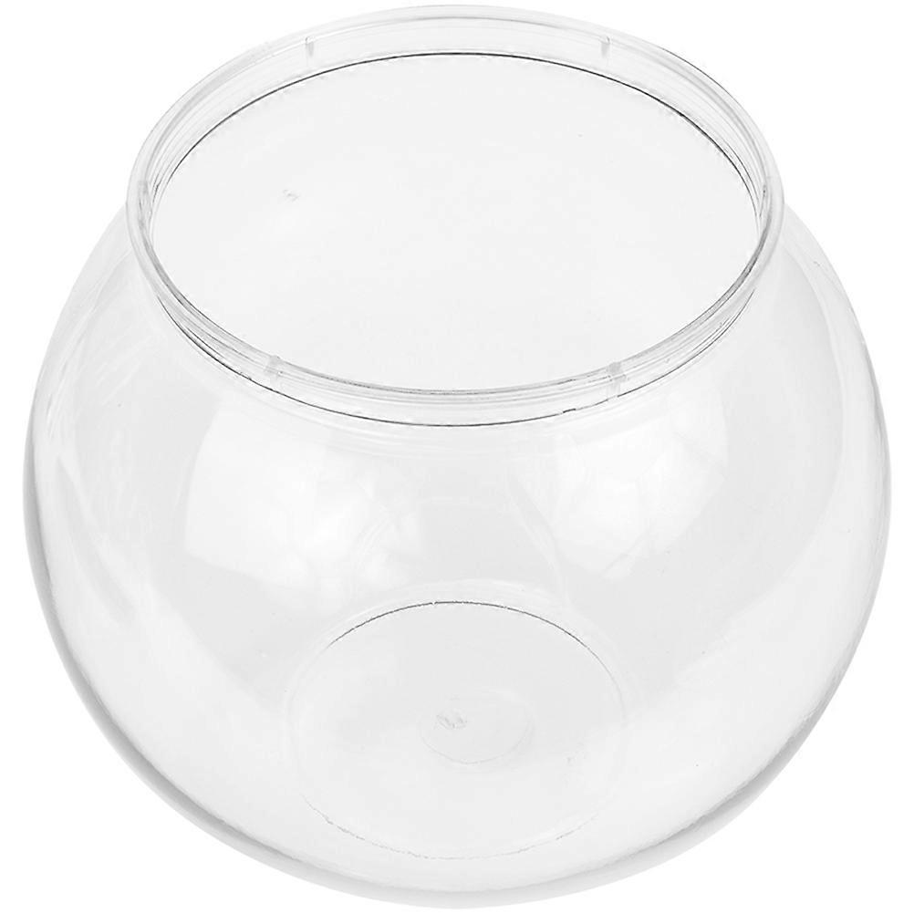 Clear Plastic Fish Bowl Small Aquarium Tank Falling Desktop Fish Tank for Goldfish and Shrimp Stable Transparent Sphere Design for Home Office Decor