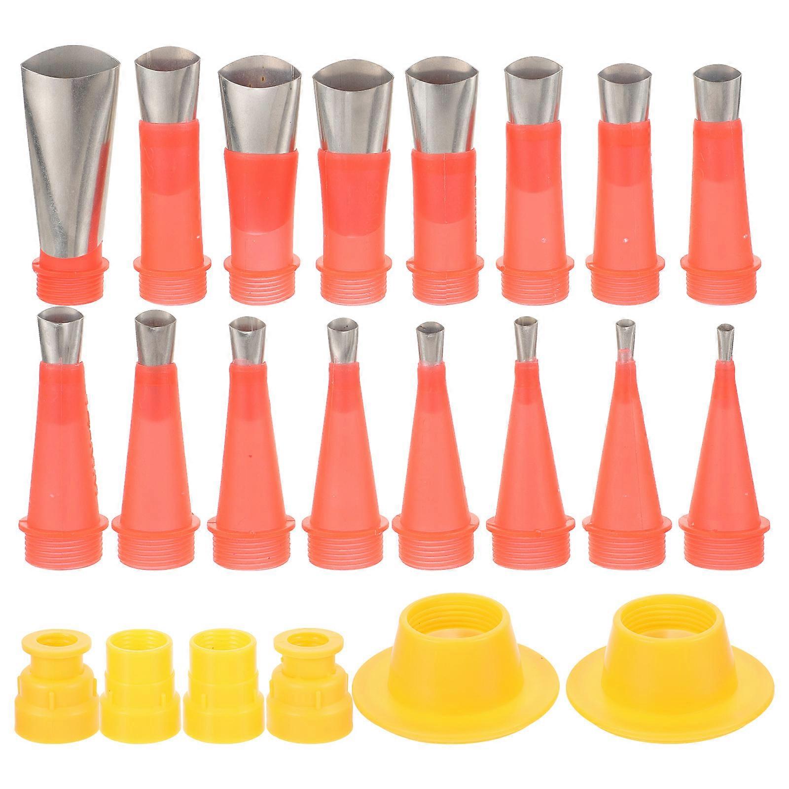 1 Set Caulking Finisher Kit with Nozzles and Bases for DIY and Professional Use