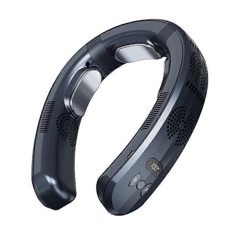 Portable bladeless neck fan multifunctional USB rechargeable fan