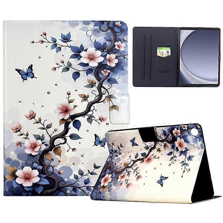 Compatible For Samsung Galaxy Tab A9 Stand Case Pattern Printing Tablet Leather Cover with Auto Wake / Sleep