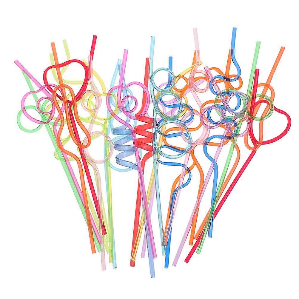 Kids' Curly Drinking Straws, Enhance Beverages with Unique Style