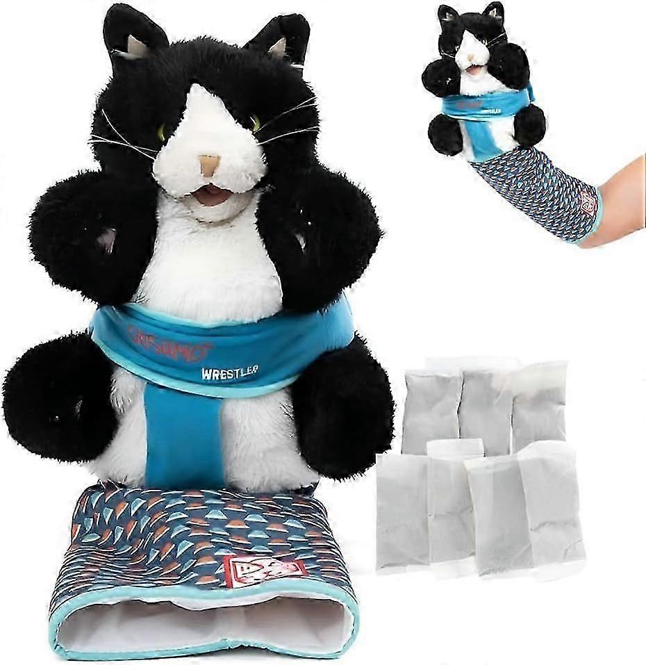 Cats Wrestler, Cats Hand Puppets Plush Animal Toys, With Padding For Safe Interactive Play, For Boredom-busting And Exercise