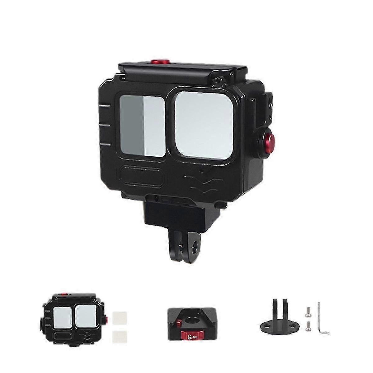 80M Waterproof Case for GoPro12/11/10 Action Camera Deep Diving Action Camera Protective Frame Case