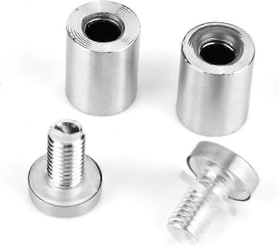 Stainless Steel Billboard & Glass Column Fixing Bolt Set (Silver, 2pcs)