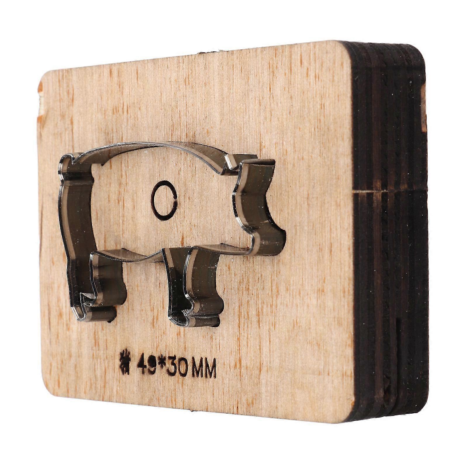 עור חיתוך למות חזיר צורת 49x30 מ"מ סגסוגת פלדה עובש ניקוב DIY חותך אגרוף לקרטון חימר פלסטיק 2025