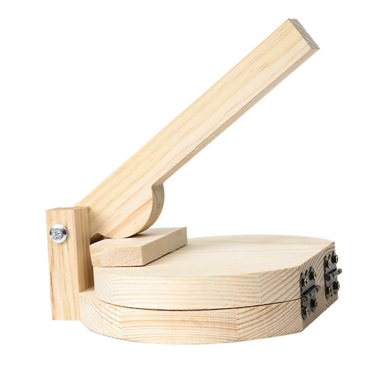 Dumpling Press Mould Manual Dough Maker Wood Hand-Operated Tacos de Dumpling Tool Kitchen Flour Press 1 x