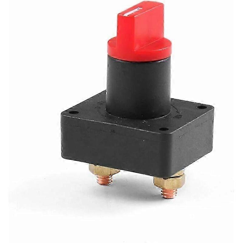 100A 12V Rotary Disconnect Switch for Vehicle Battery Power Cut Off, Black Color, Suitable for Various Car Models