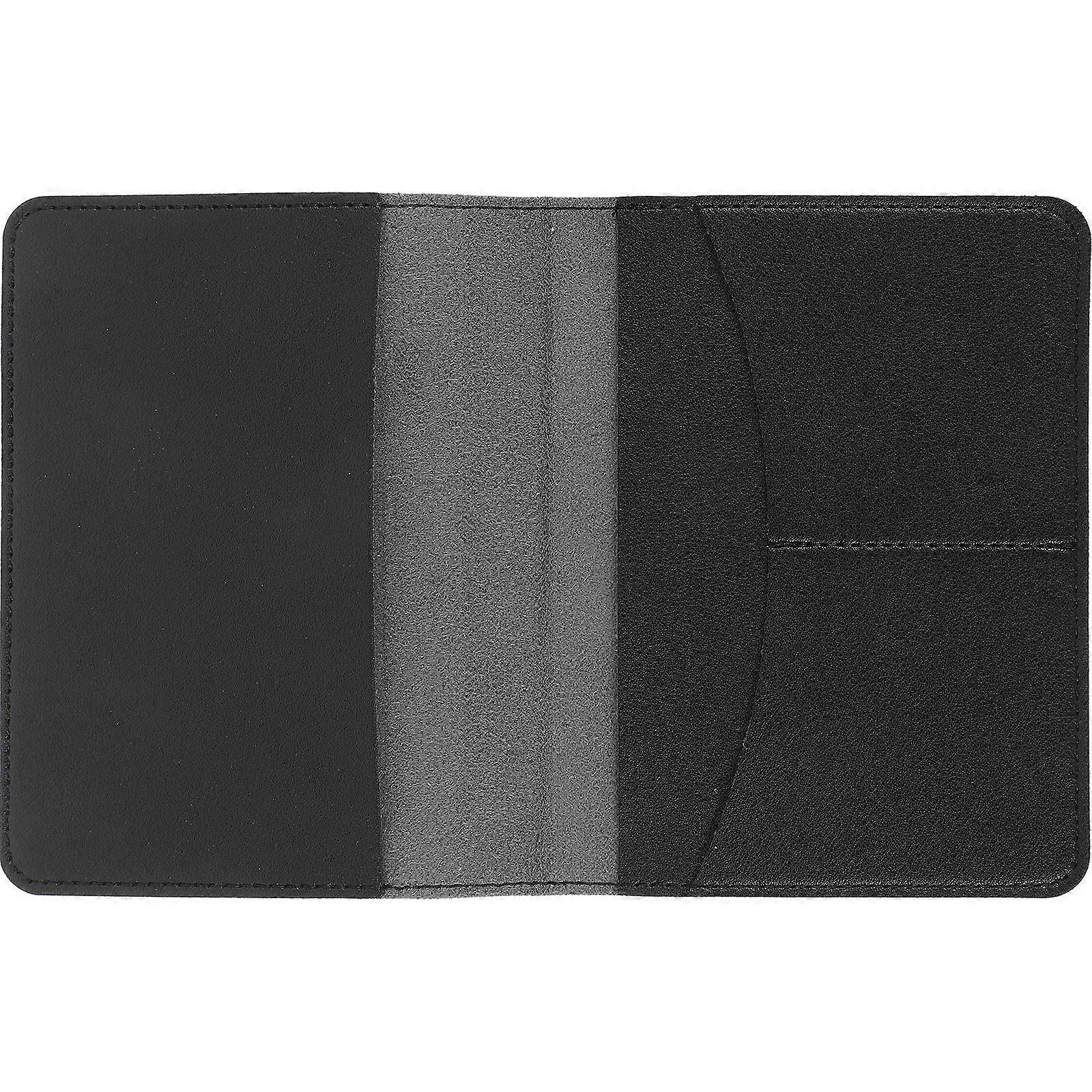 Document Holder For Travelling Leather Passport Holder Storage for Cards Simple Design Travel Use 14.50X11.00X0.50CM 1Pack