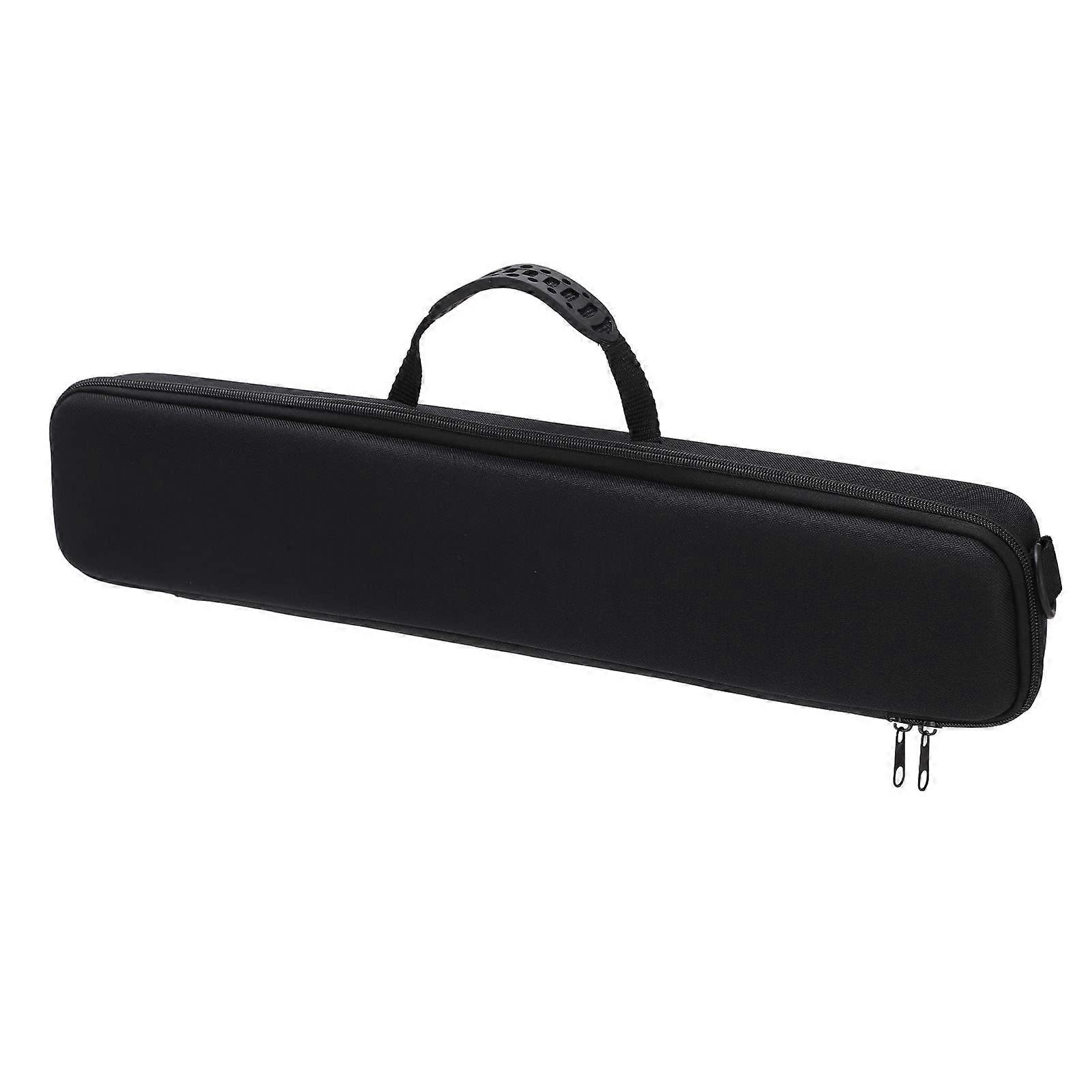Angel rod bag, Antishock hardshell rod holder bag with shoulder strap, double metal zipper, lock design, net bag, EVA material, 21.3 X 4.3 X 2.4