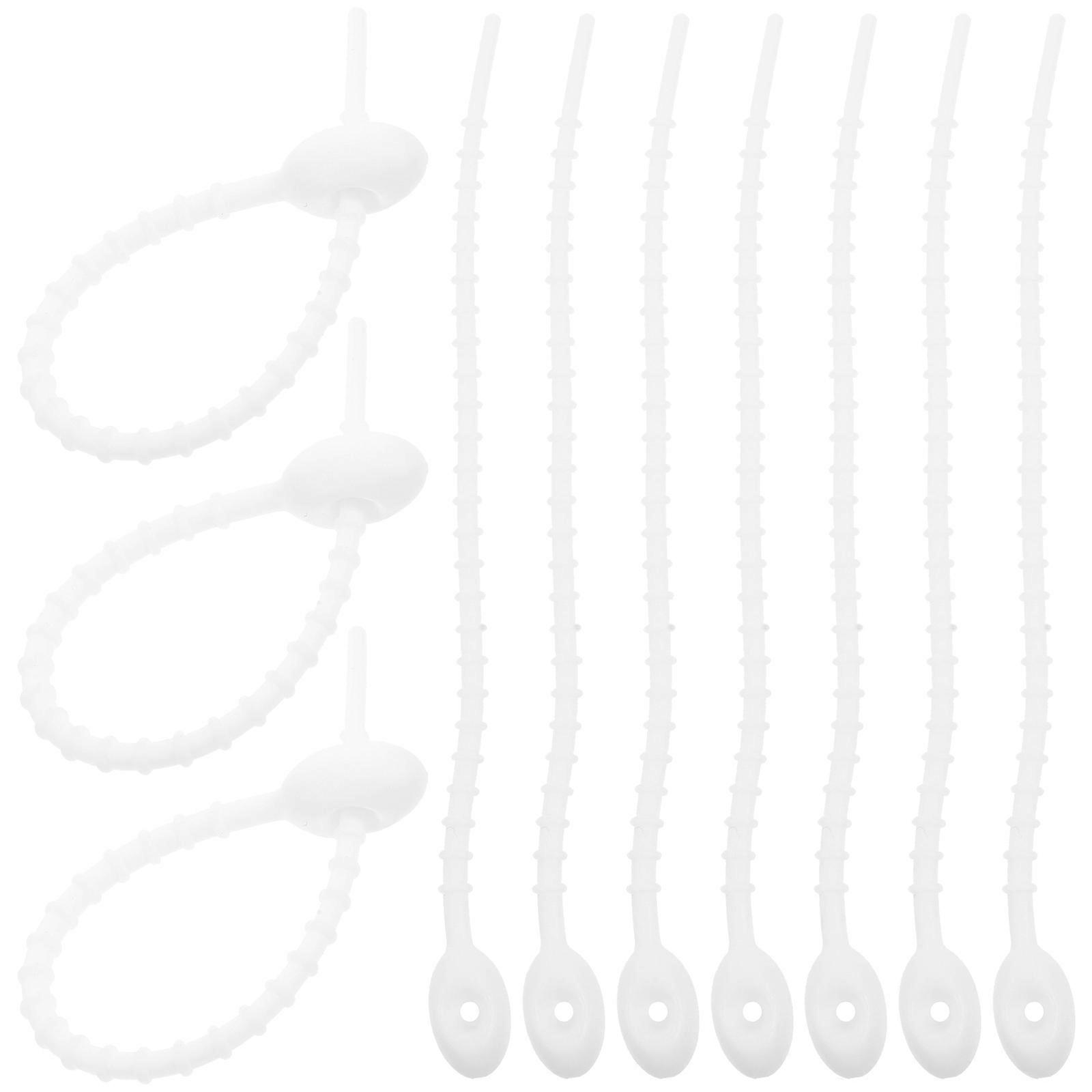 20pcs Reusable Cable Ties, Versatile Cord Wraps for Keychains, Bag Charms and Cable Management, Lightweight