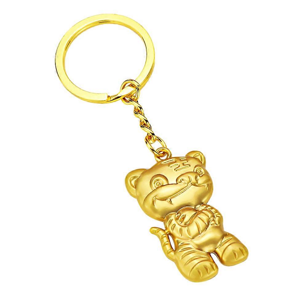 Keychain Pendant Tiger Shape Circle Bag Pendant present for 1Pcs
