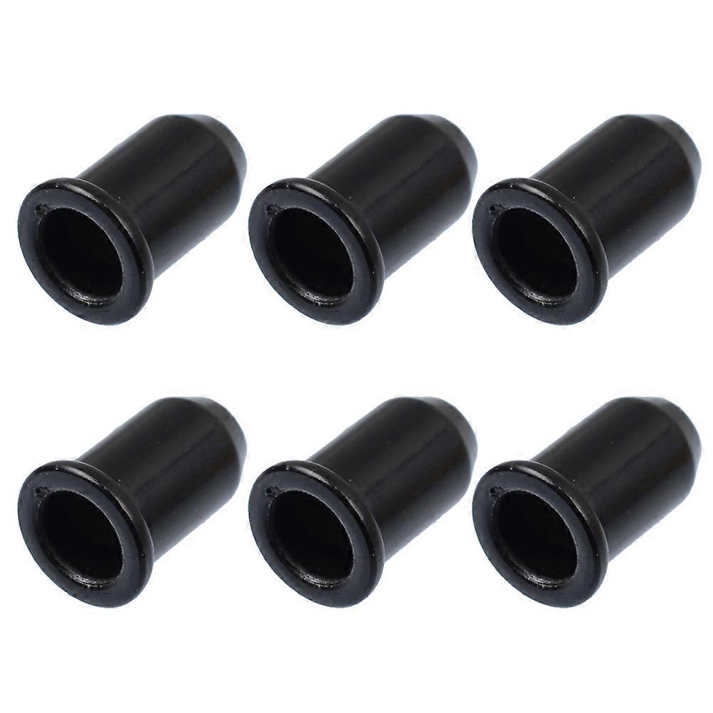 Ferrules Guitar String Caps Through Body Mounting Buckle Bushing Parts For Guitar Maintenance Metal Black 30Pcs