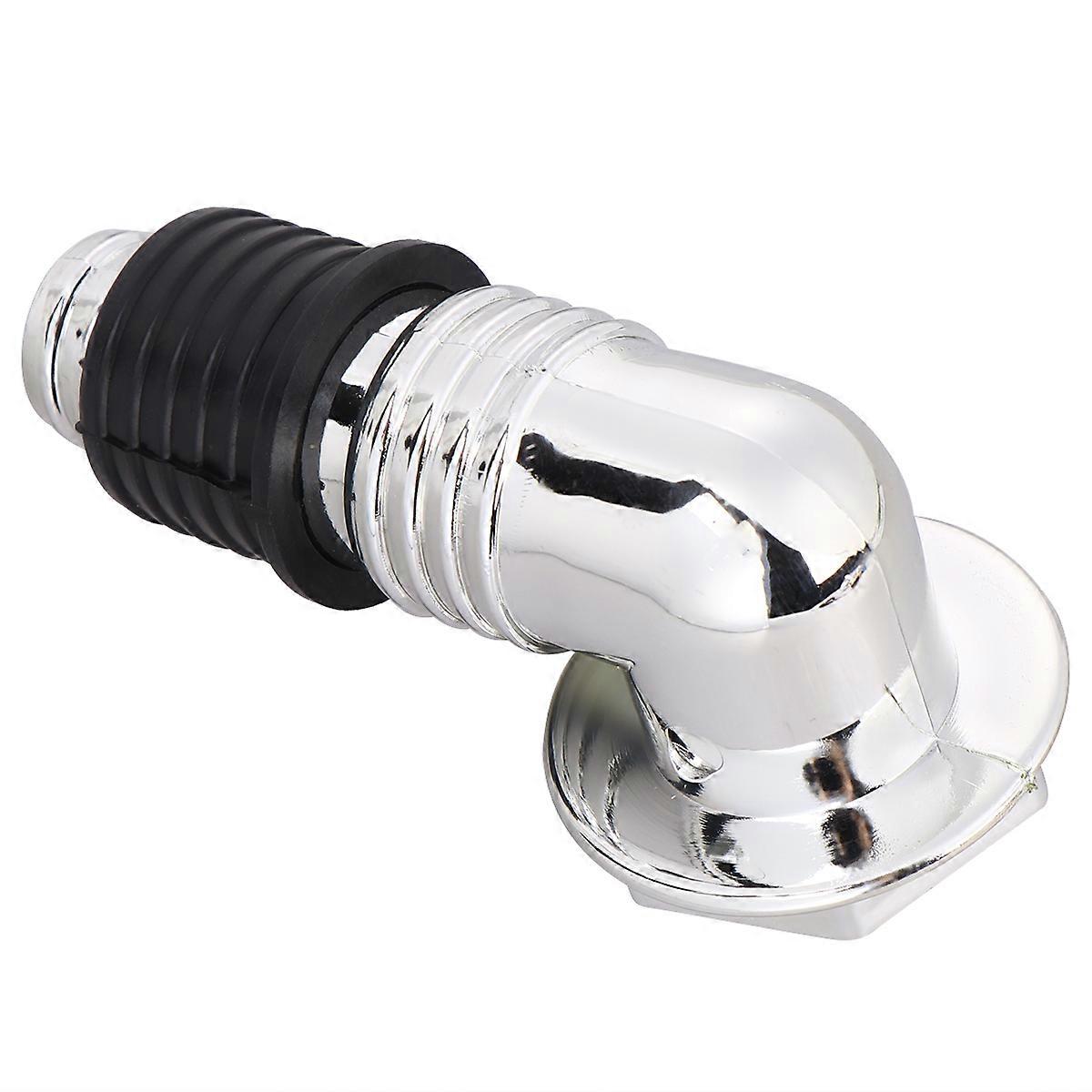 Integrated Drain Connector Durable Head Home Floor Drain Joint Snap Adapter Overflow Cover Silver 8.6 x 5 x 3.2 cm Ergonomic Design 1Pack