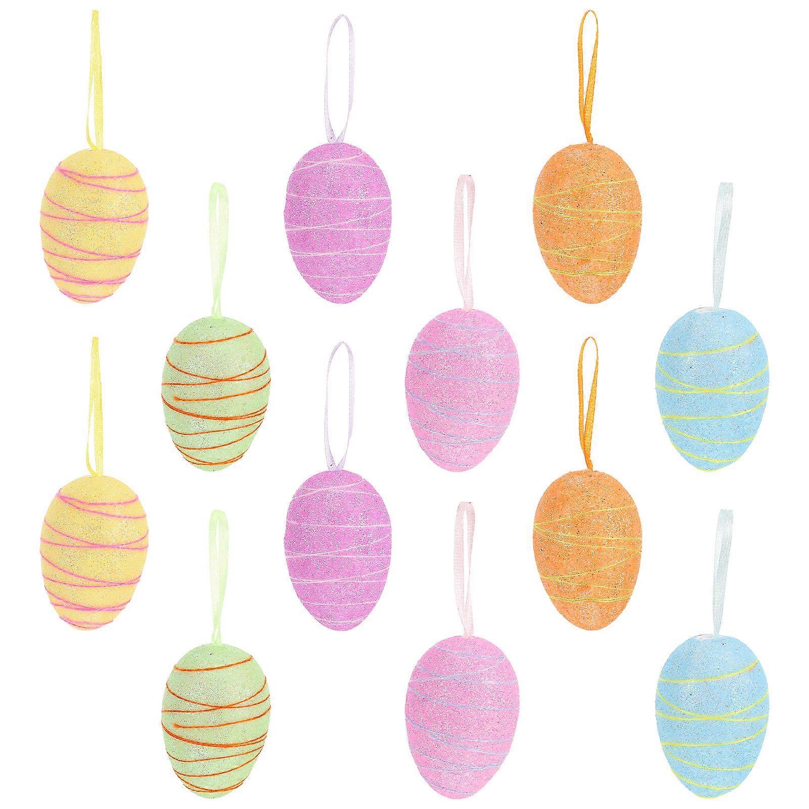 Colorful Foam Easter Eggs Mini Craft Ornaments for Party Decorations & Table Centerpieces – Whimsical Egg Decor for Celebrating Easter