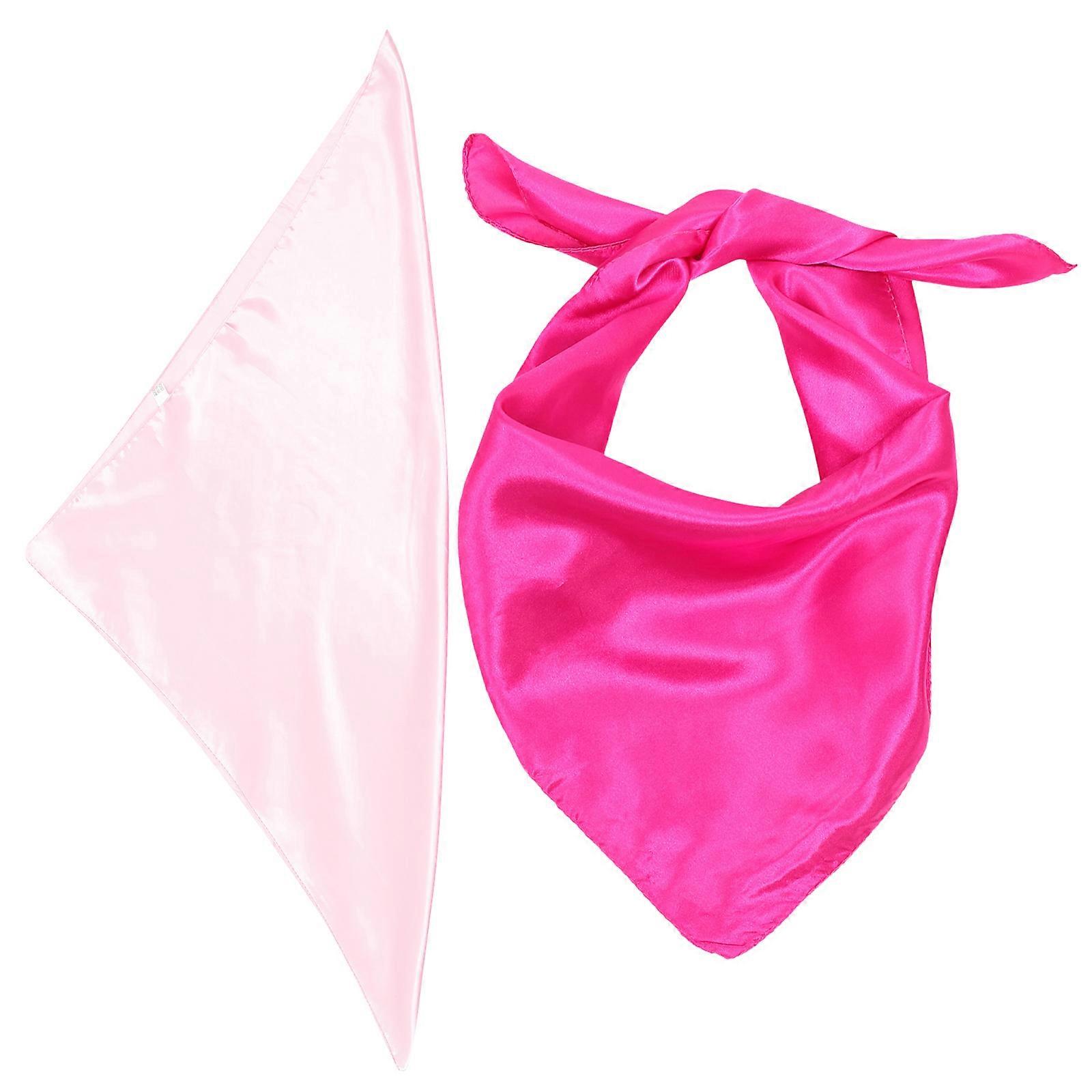 Here's a refined and professional product description based on your input:

 

**2pcs Neck Scarves Polyester Neckerchiefs, Solid Color, Retro Style,