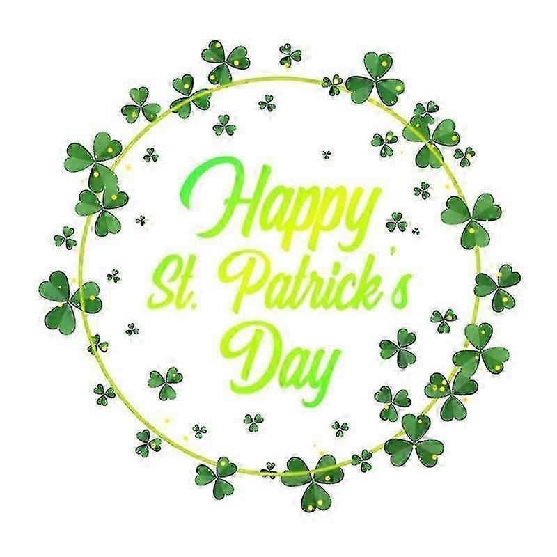 1 Set Window Sticker Reusable Shamrock Pattern Window Clings St. Patrick's Decals for Holiday Decora YGWL