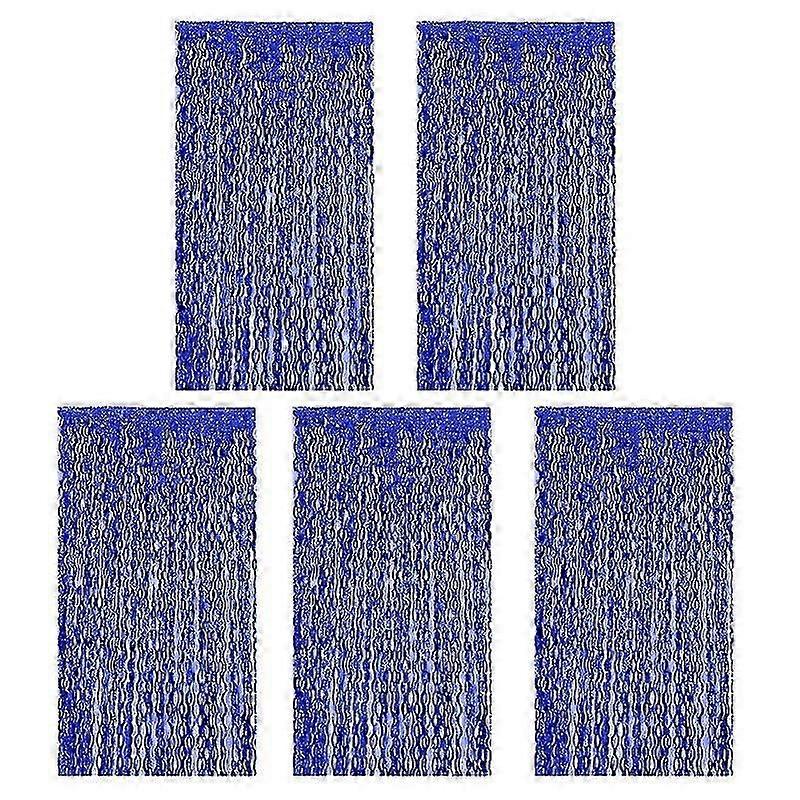 1/5 Packs 1x2m Fringe Rain Curtain Streamers Backdrop Tinsel Foil Fringe Curtains Sparkling Metallic YGWL