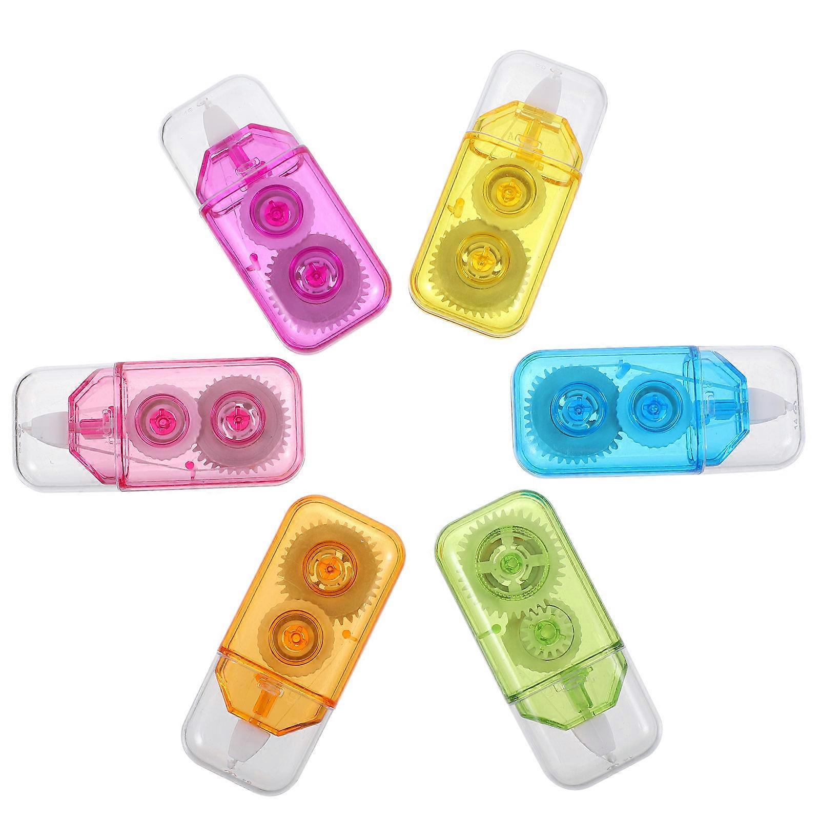6pcs Correction Tape for Quick Mistake Fixing Portable Adhesive Tapes for Writing Corrections Ideal for Students, Home & Office Use Smooth