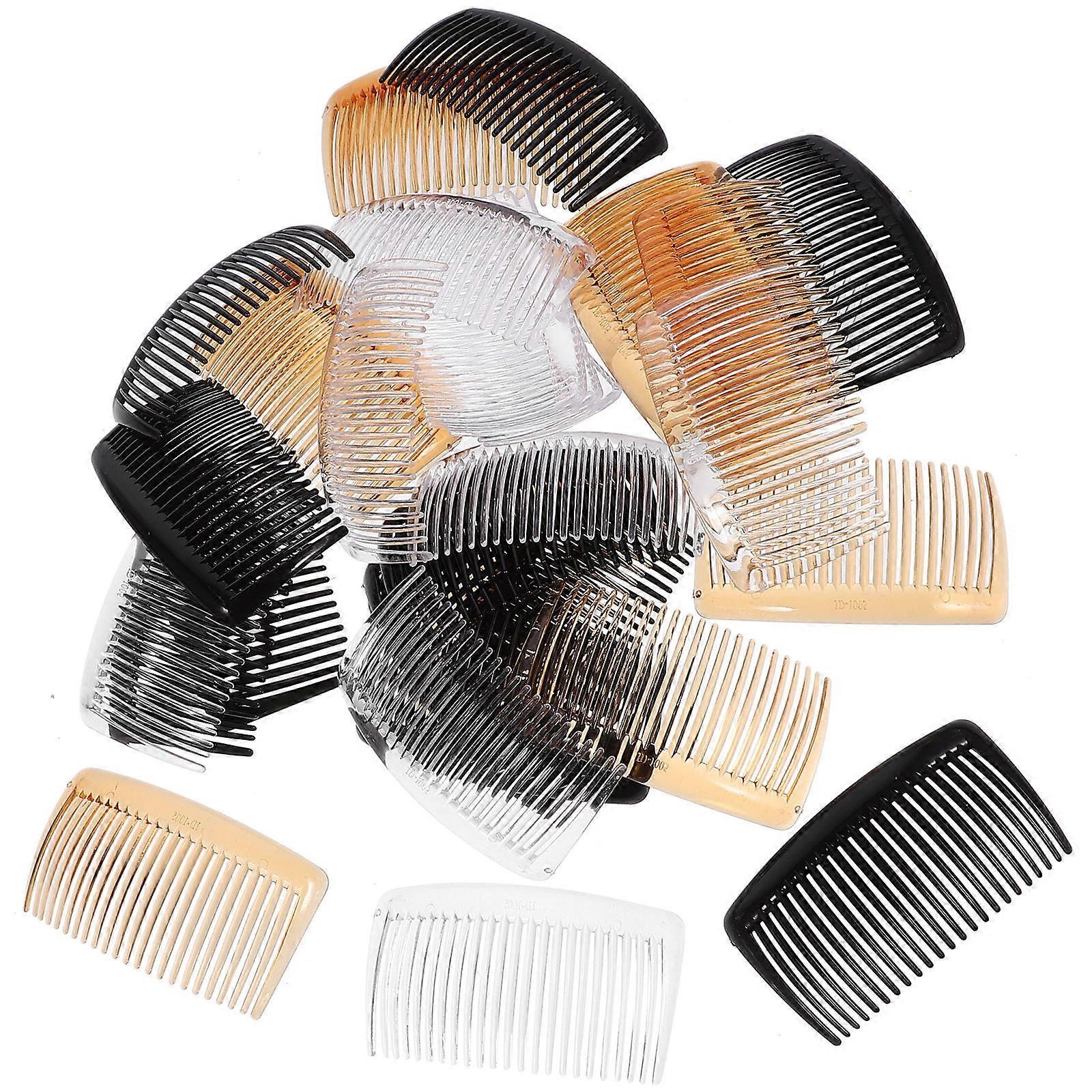 Decorative Comb Small French Hair Side Combs Multi For Women DIY Crafting 36Pcs