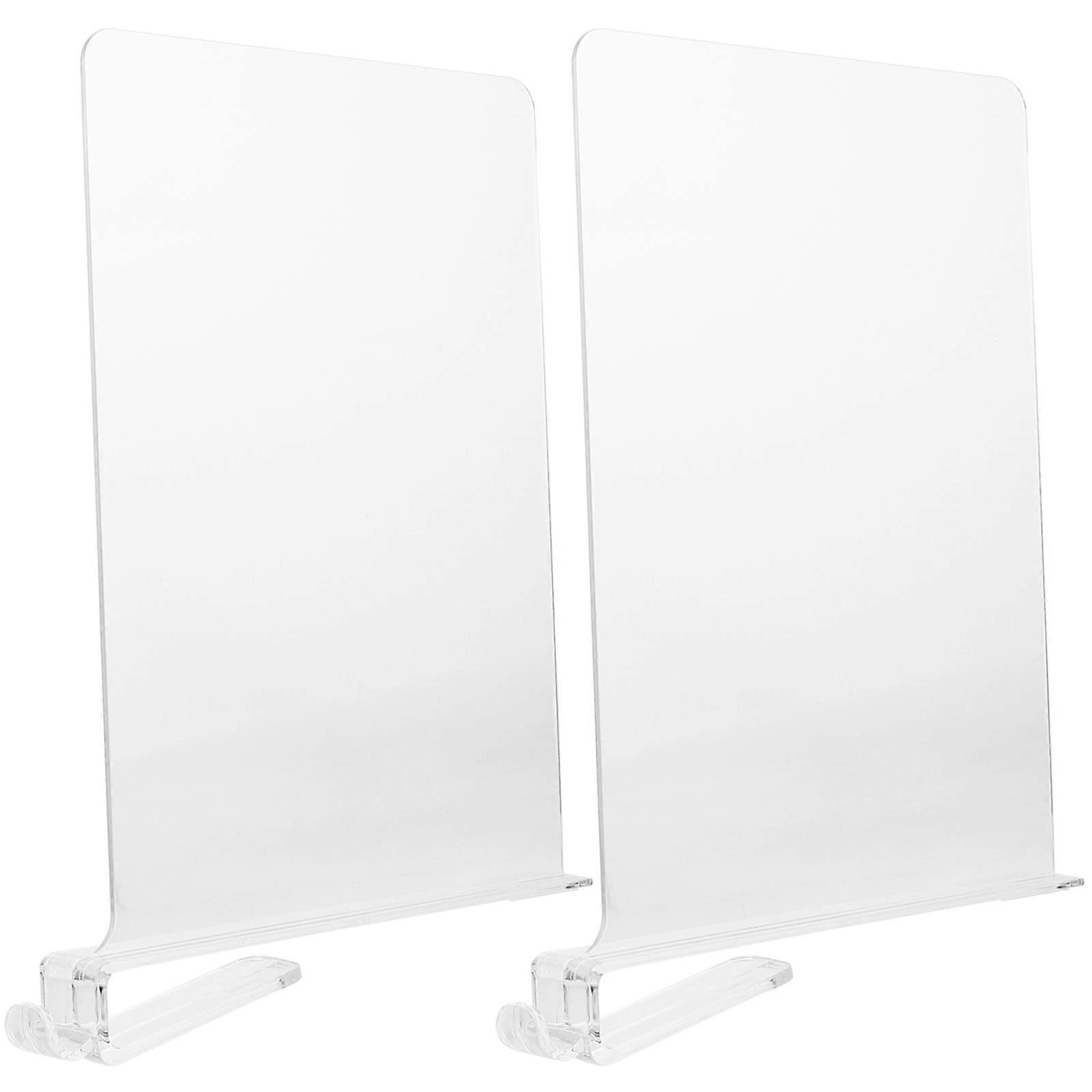 Storage Shelf Dividers Separating Space Desk Wardrobe Multi Design 11.8×9.3×1.2in 2Pcs