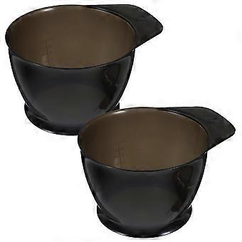 2Pcs Color Mixing Bowls Hairdressing Tinting Bowls Hair Dyeing Oil Treatment Containers