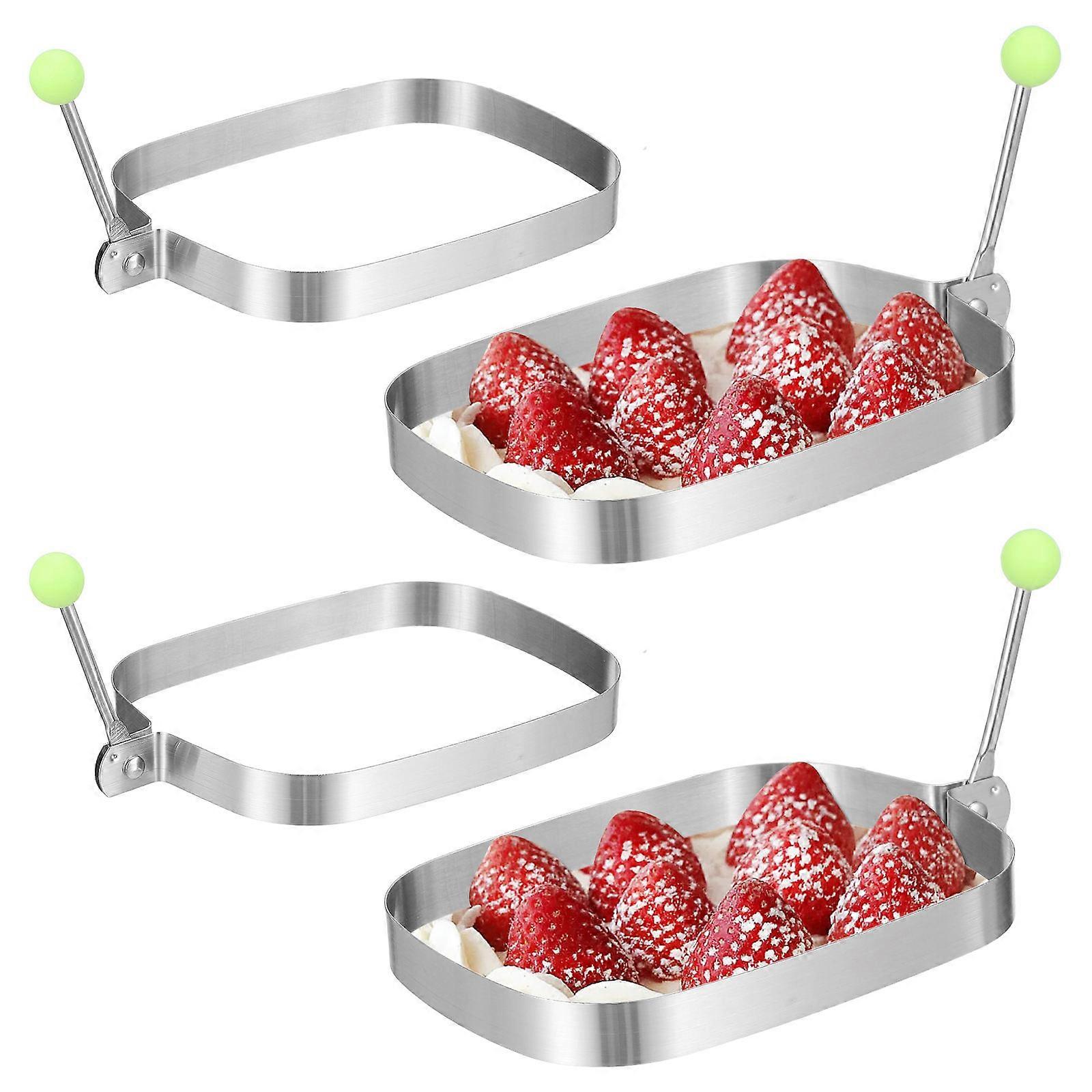 Creative Egg Form Omelette Ring Stainless Steel For Breakfast Sandwich Making 4Pcs