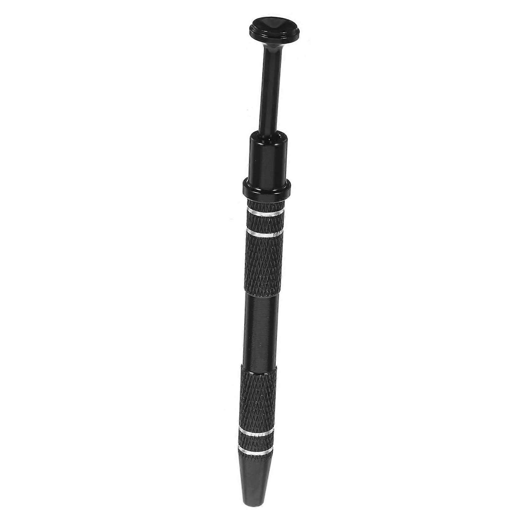 Screw Picking Chip Picker Mini Gripper Hand Gripper for Grasping Extraction Chip Puller IC Up Tool IC Extractor Spring Assisted Puller Aluminium Black