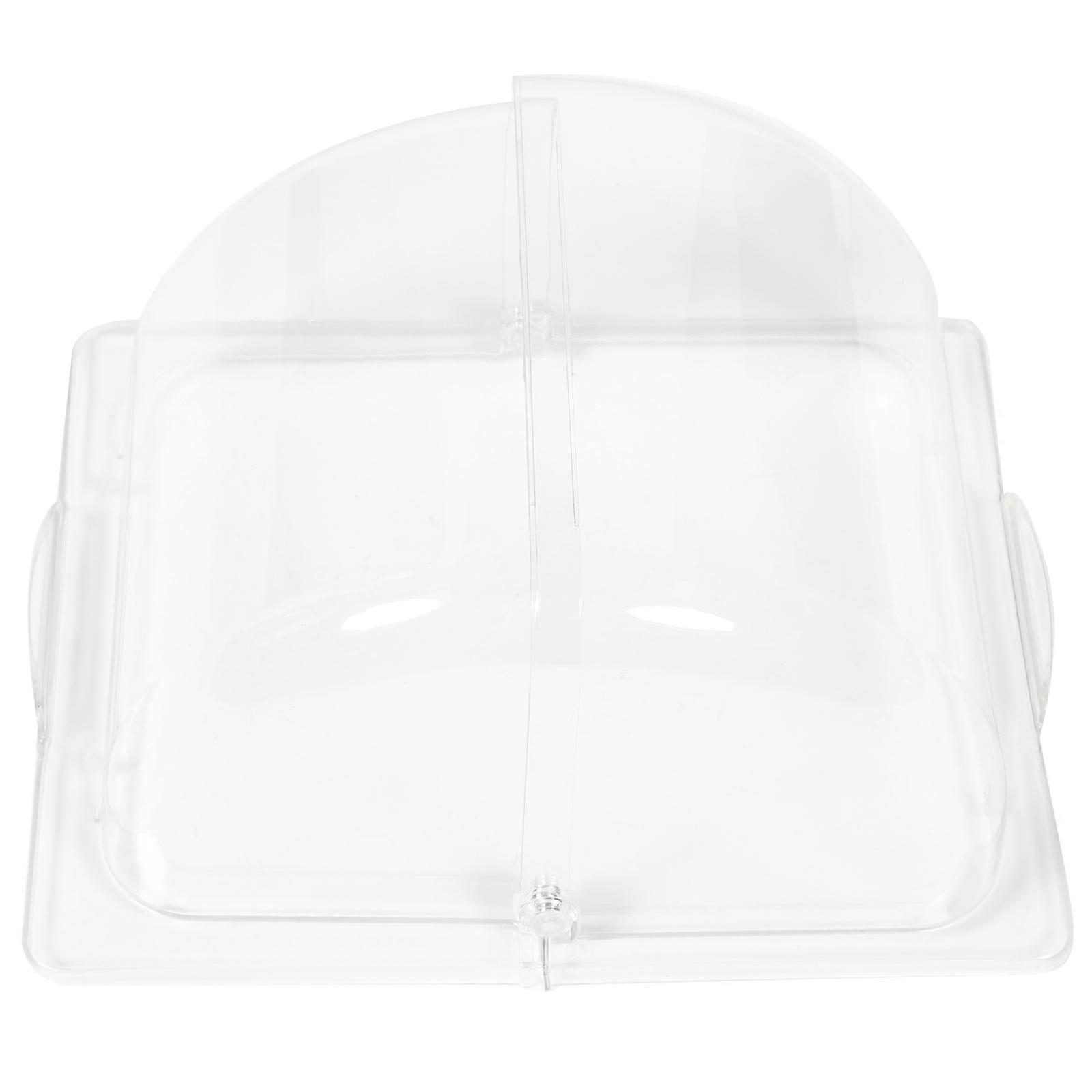 Party Plate With Lid Serving Platter With Lid Transparent For Daily Use Food Display 33x27cm 1Pcs