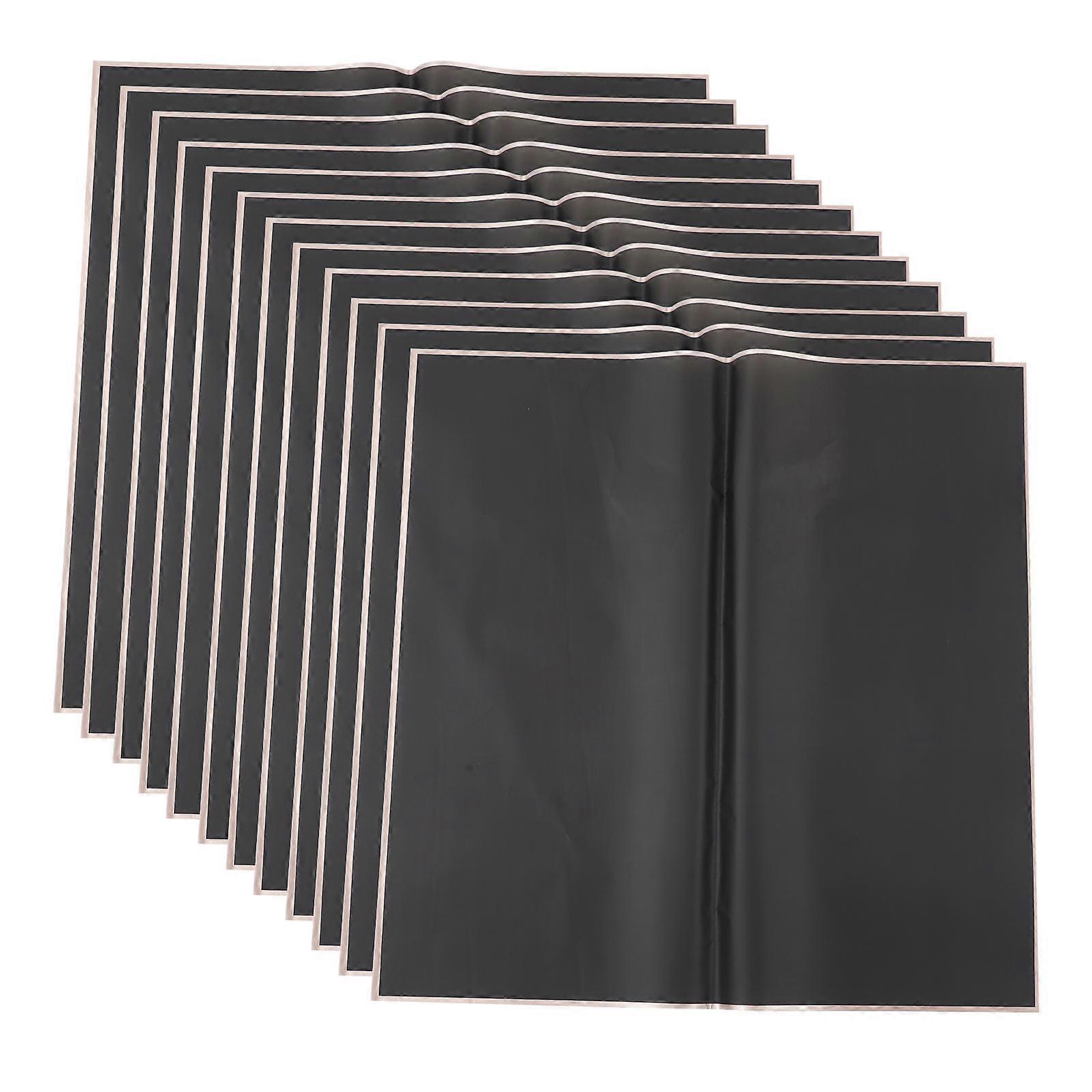 Wrapping Sheets Elegant Style Book Packaging Black 58x58cm 20Pcs