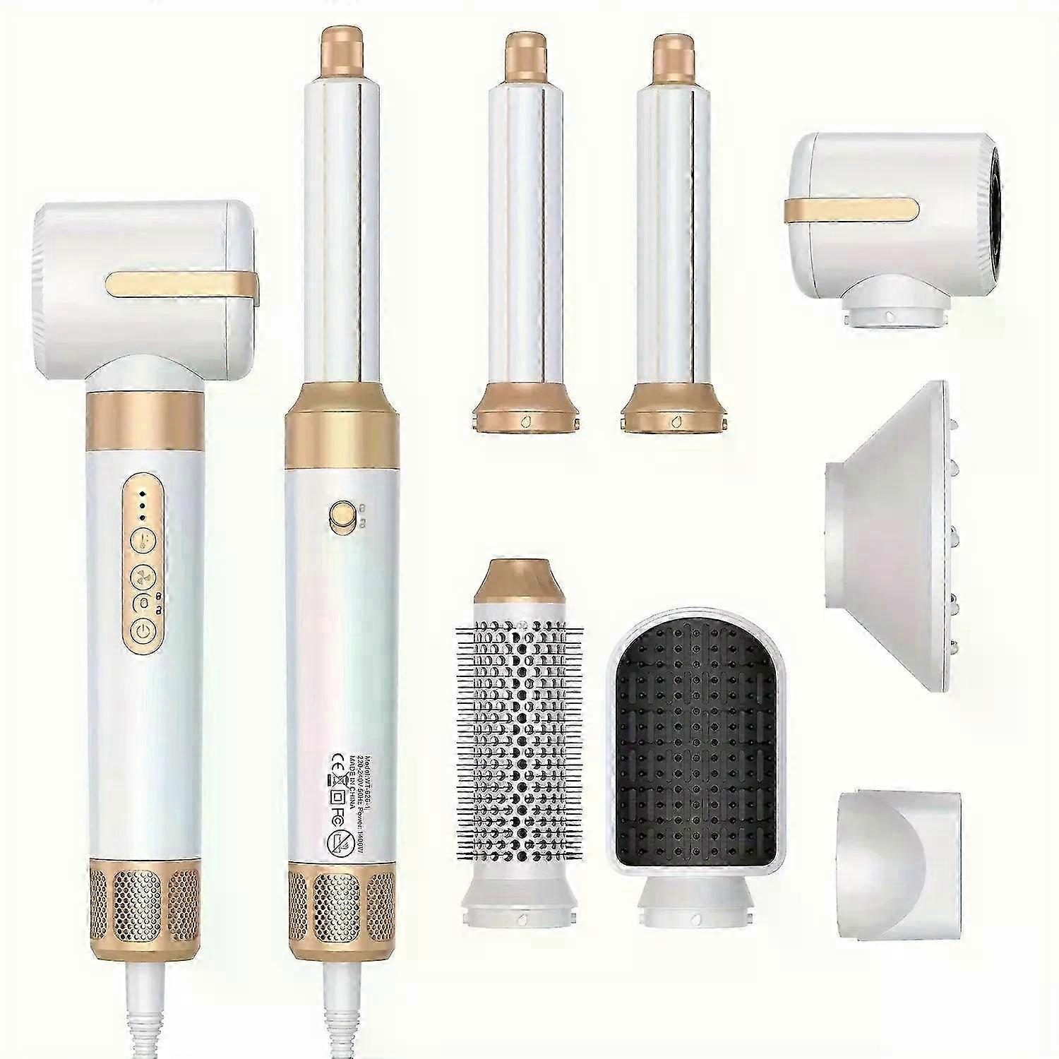 7 In 1 Hairstyling Tool With Brushless High Speed Technology, Includes Diffuser and Ionic Functions for Effective Hair Drying, Styling, and
