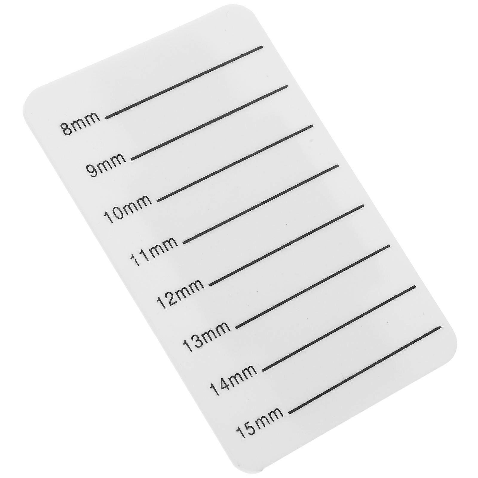 Lash Extension Tool Eyelashes Grafting Lash Tray Rectangular Shape White Color 7.9x5.4cm For Makeup Artist 1Pcs