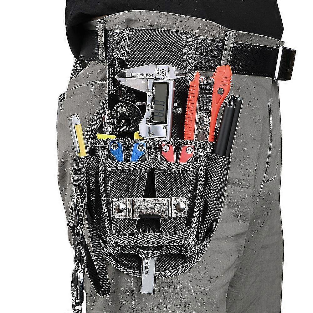 Portable Hammer Drill and Screwdriver Utility Kit Holder Waist Pocket Tool Belt Pouch Bag for Carpenter Tools