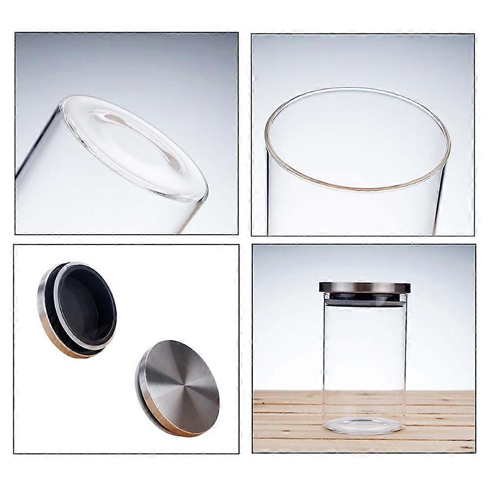 Glass Jar Sealed Storage For Snacks 9.5x21cm 1Pcs