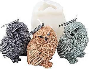 3D Owl Candle Mould Silicone Mould for DIY Candle Making, Soap, Resin Casting, Durable 1 Piece Design