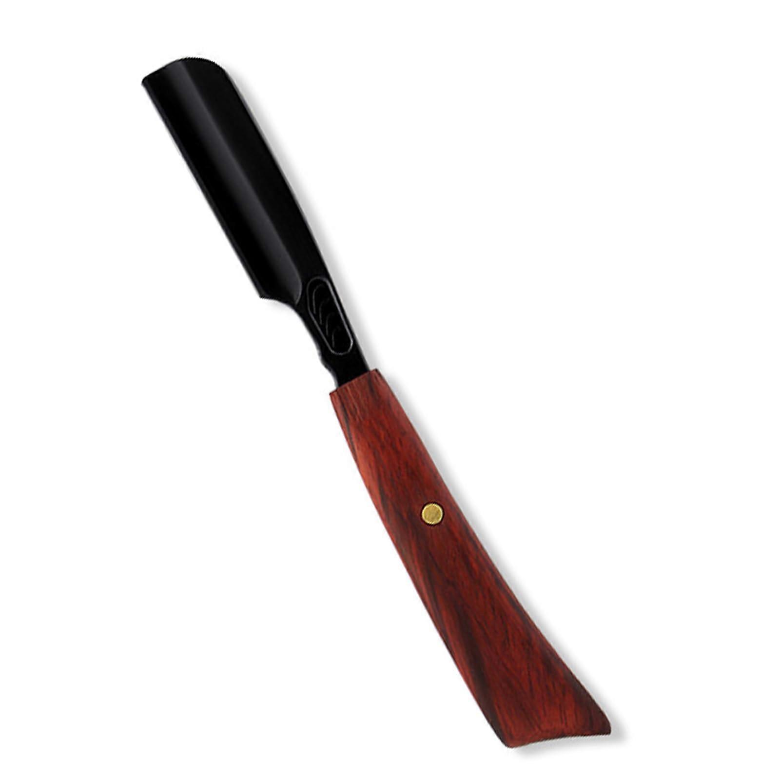 Razor Holder with Straight Edge NonFolding Razor Holder with Straight Handle Zinc Alloy Razor Holder for Trimming Hair Eyebrows Beard