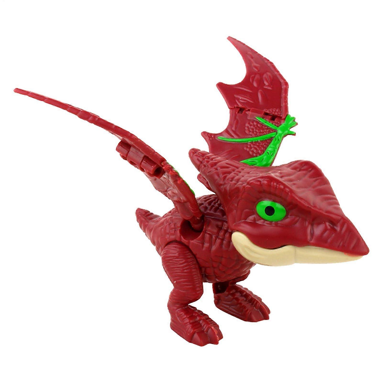Finger Buckle Dinosaur Toy - Mini Jurassic Hand Chomping Toy with Realistic Movable Jaw, Fun Bite Game for Kids, Pterosaur Style