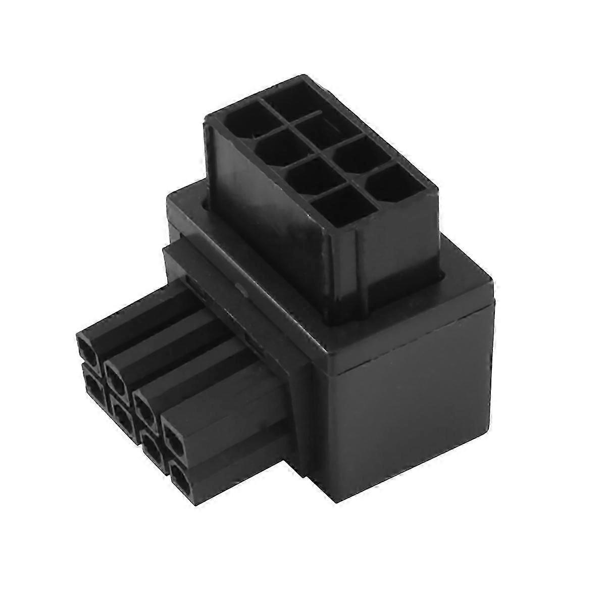 ATX 8Pin Female 90 Degree Angled to 8 Pin Male Power Adapter GPU Power Steering Connector for Graphi-Good