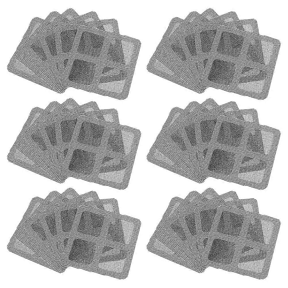 60 Pack Self Adhesive Drain Stickers for Kitchen & Bathroom   Hair Catcher Mesh Filters for Showers, Sinks, and Floor Drains   Easy Application Clog