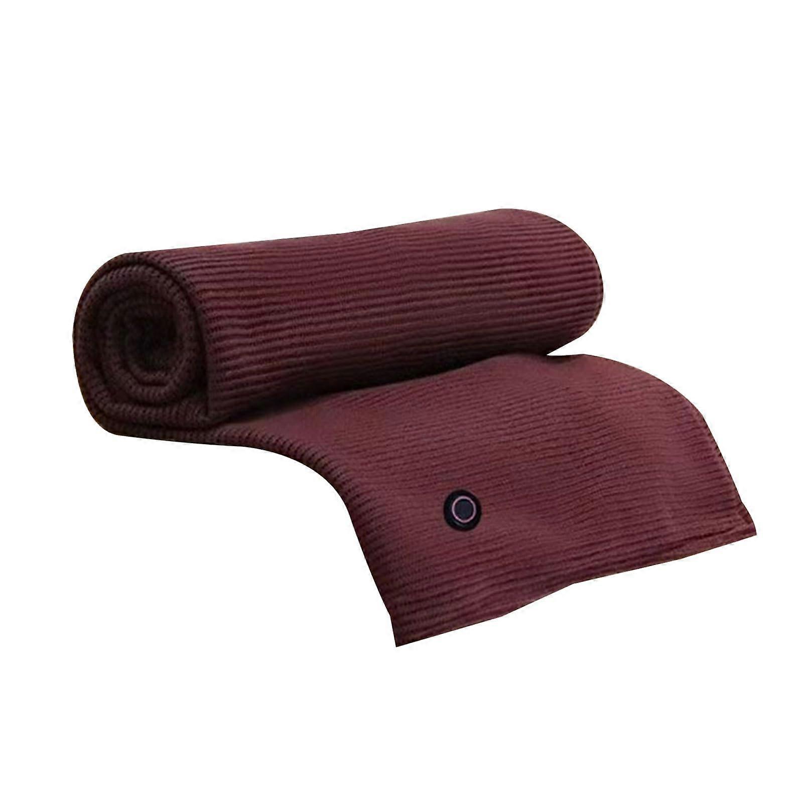 Soft Electric Heated Shawl for Women with Adjustable Heating Levels and USB Port, Safe 5 Wine Red