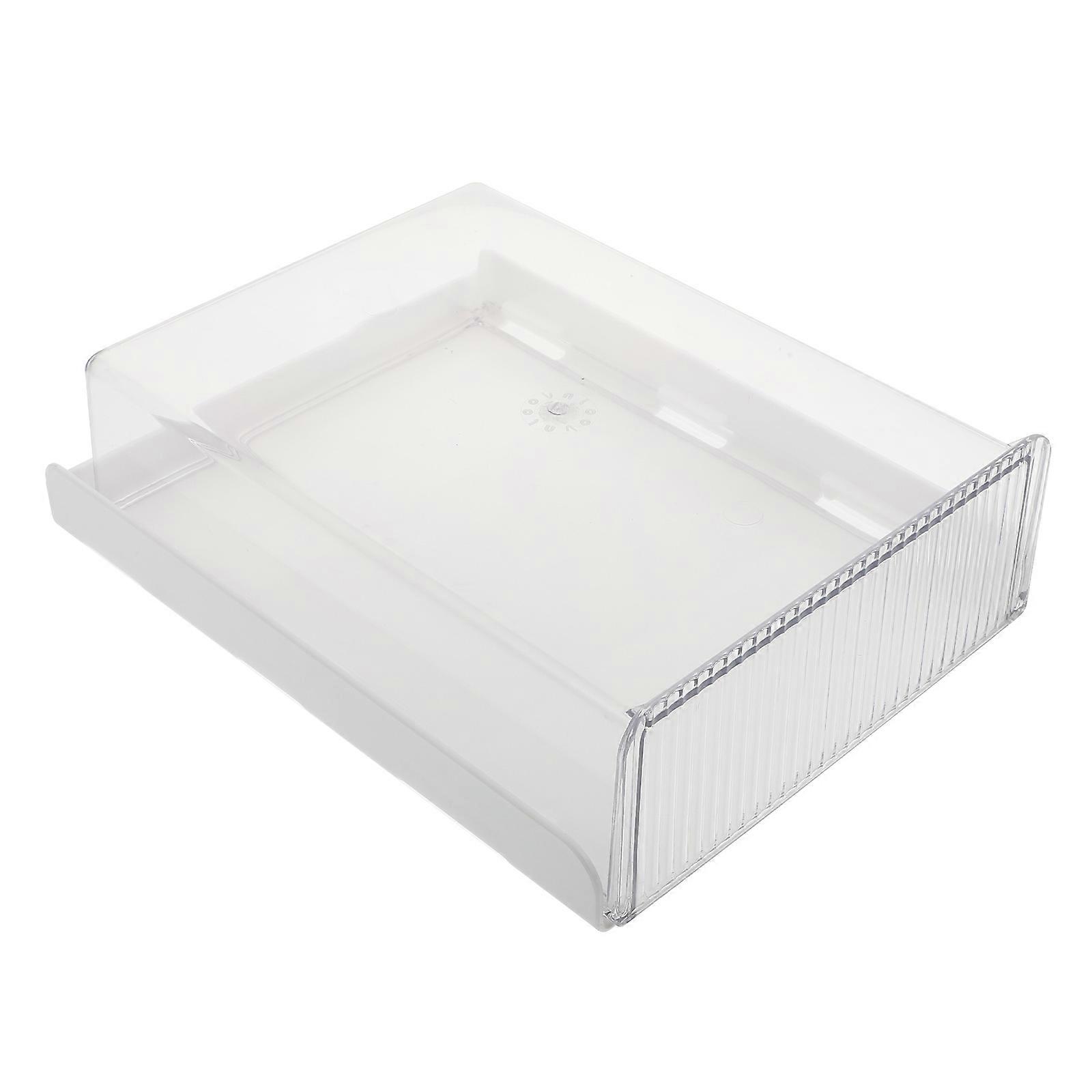 Versteckter Stauraum unter der Schreibtischschublade, selbstklebender Aufbewahrungsbehälter, rechteckig, transparent, 21 x 17 x 6 cm, 1 Set