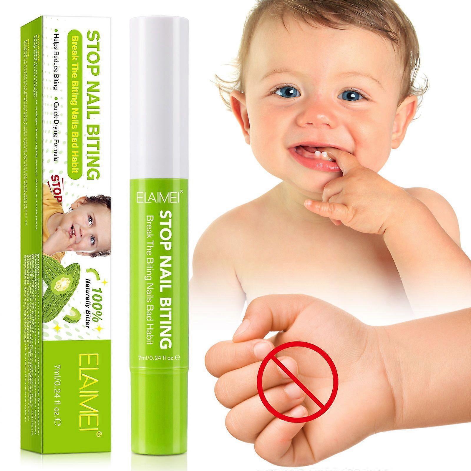 Arrêtez de vous ronger les ongles Stylo pour enfants, Traitement de la mastication des ongles pour les enfants, dissuasion de la succion du pouce, Anti succion des doigts 7 ml, Stylo de soin des ongles naturel