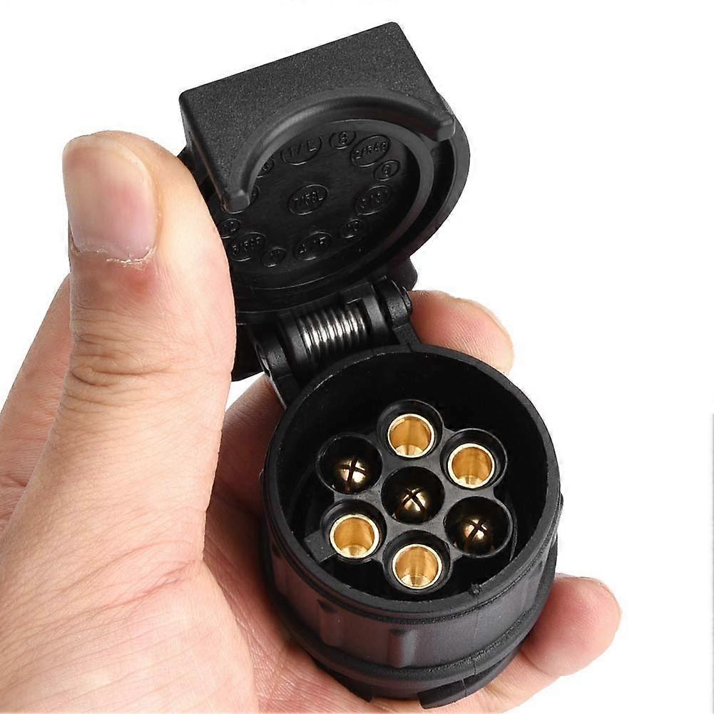 7-Pin to 13-Pin Trailer Connector Adapter 12V Plug Converter for 7-Pin Trailer Socket Compatibility