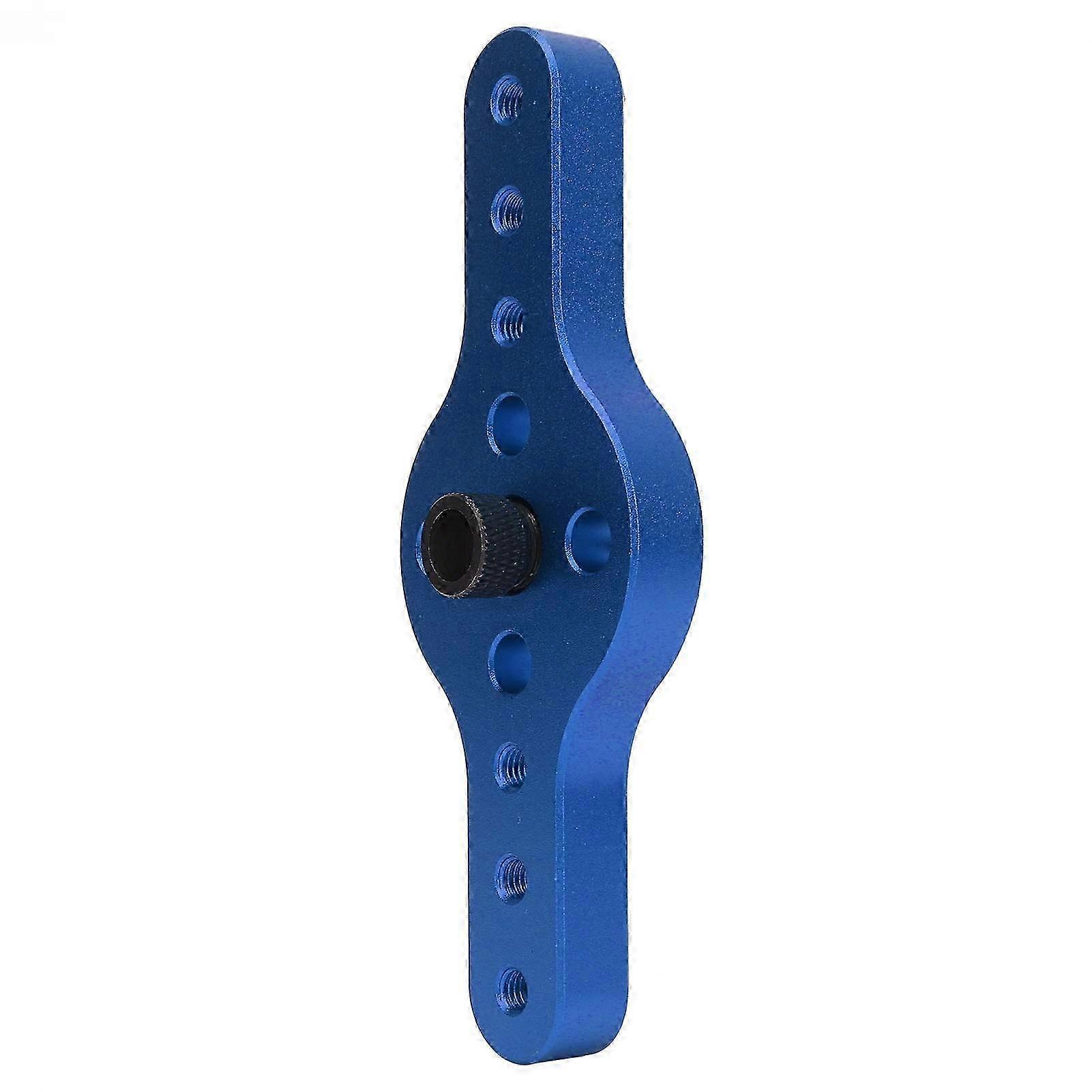Aluminum Alloy Vertical Pocket Hole Jig - Accurate Self-Centering Drill Guide for Woodworking Projects in Blue